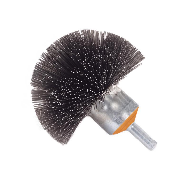 Walter 13C280 - Stainless Steel Spherical Mounted Brush with Crimped Wires (3 Inch x 1/4 Inch) - eGrimesDirect