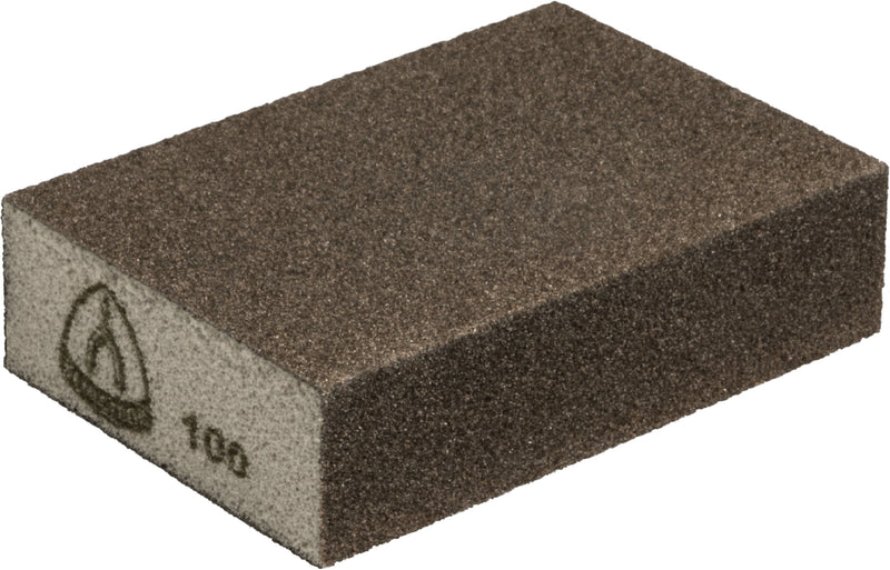 Klingspor 225166 - 2-3/4 Inch x 4 Inch x 1 Inch Block Sanding Sponge 120/Medium Aluminum Oxide SK500 - eGrimesDirect